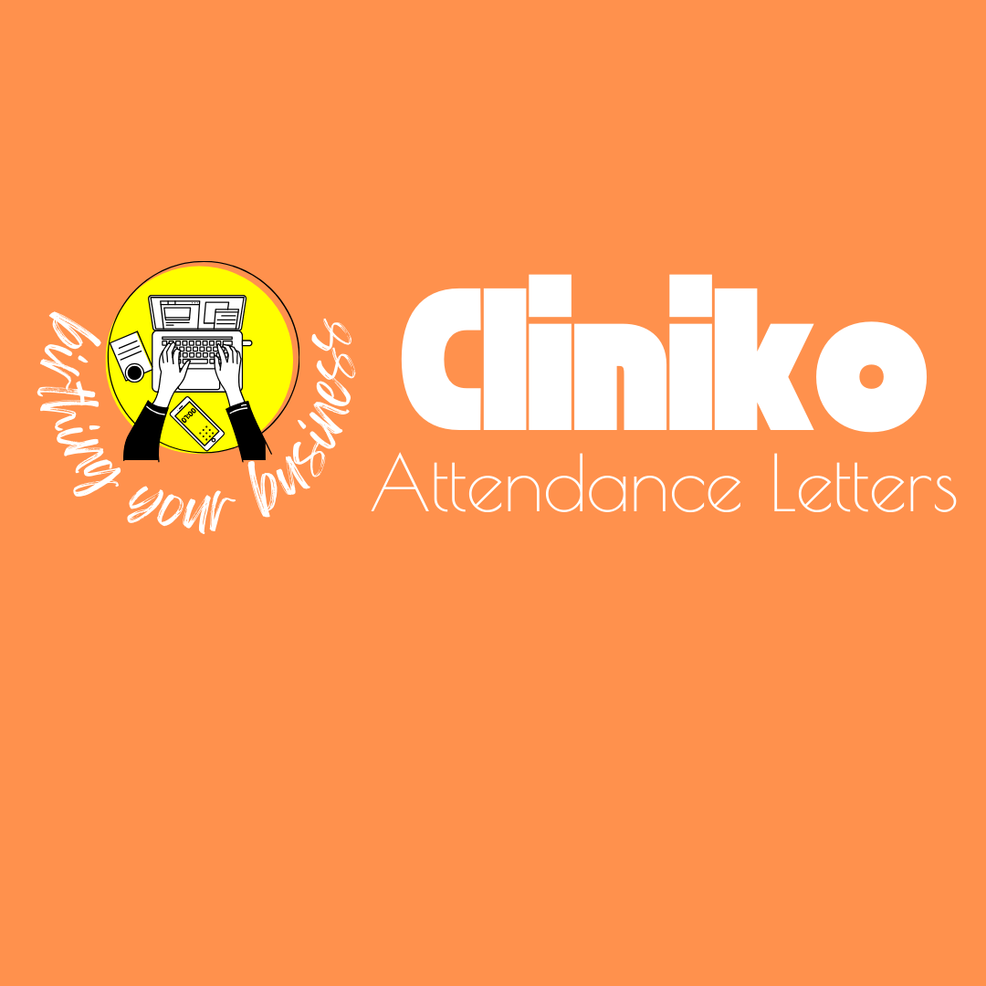 CLINIKO - Letter / Email Template - Attendance Letters